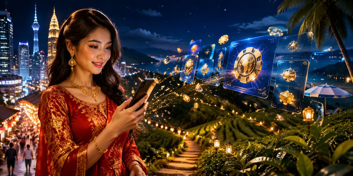 Kasino mudah alih di Kuala Lumpur — pengguna bermain live casino melalui telefon pintar